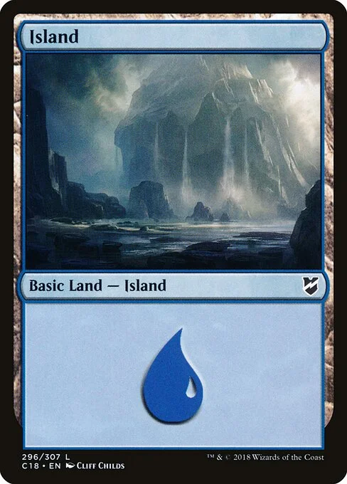 Island, carta Magic di tipo Basic Land — Island illustrata da Cliff Childs