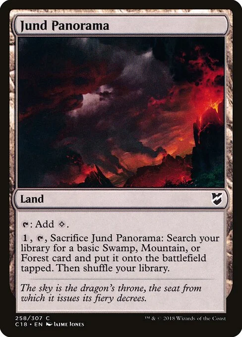 Jund Panorama, carta Magic di tipo Land illustrata da Jaime Jones