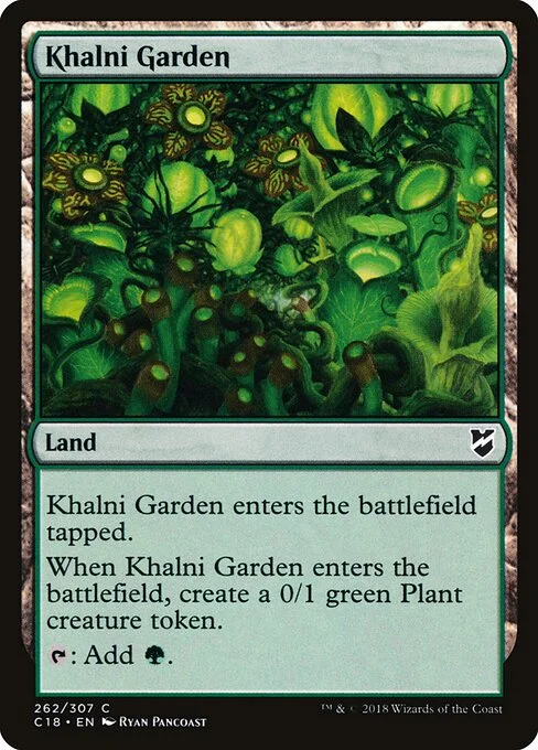 Khalni Garden, carta Magic di tipo Land illustrata da Ryan Pancoast