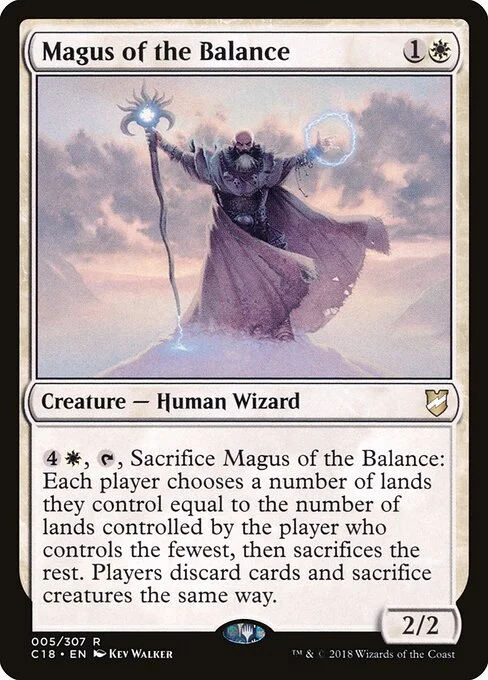 Magus of the Balance, carta Magic di tipo Creature — Human Wizard illustrata da Kev Walker