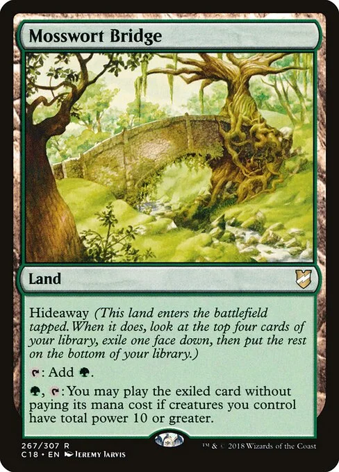 Mosswort Bridge, carta Magic di tipo Land illustrata da Jeremy Jarvis