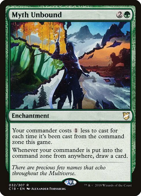 Myth Unbound, carta Magic di tipo Enchantment illustrata da Alexander Forssberg