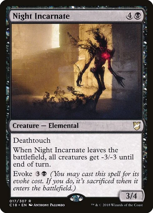 Night Incarnate, carta Magic di tipo Creature — Elemental illustrata da Anthony Palumbo