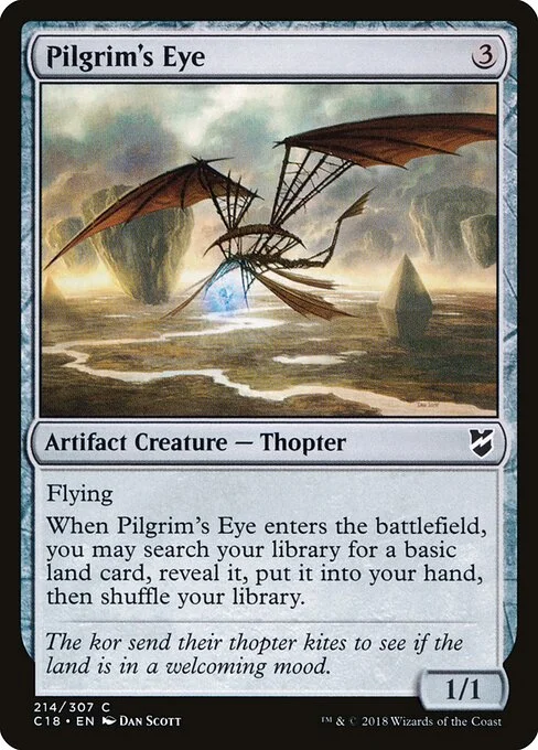 Pilgrim's Eye, carta Magic di tipo Artifact Creature — Thopter illustrata da Dan Murayama Scott