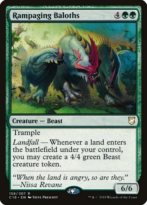 Rampaging Baloths, carta Magic di tipo Creature — Beast illustrata da Steve Prescott