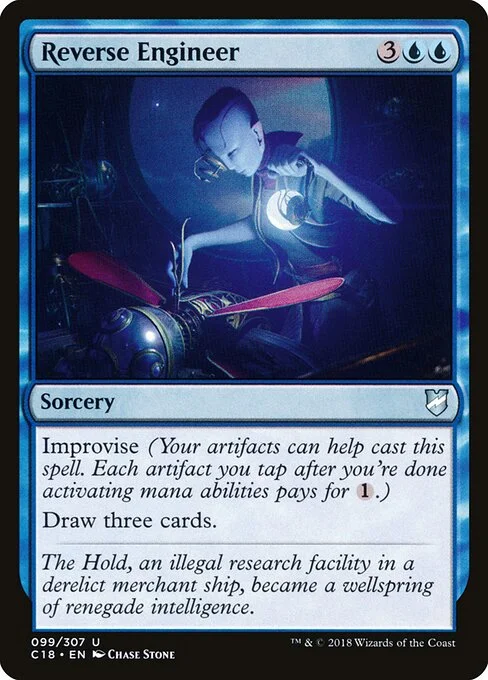 Reverse Engineer, carta Magic di tipo Sorcery illustrata da Chase Stone