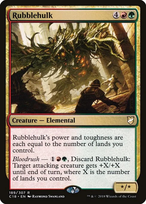 Rubblehulk, carta Magic di tipo Creature — Elemental illustrata da Raymond Swanland