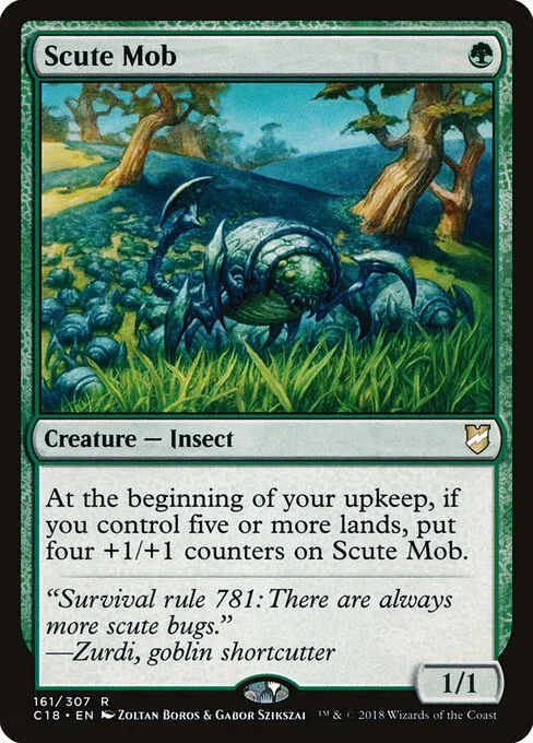 Scute Mob, carta Magic di tipo Creature — Insect illustrata da Zoltan Boros & Gabor Szikszai