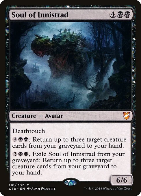 Soul of Innistrad, carta Magic di tipo Creature — Avatar illustrata da Adam Paquette