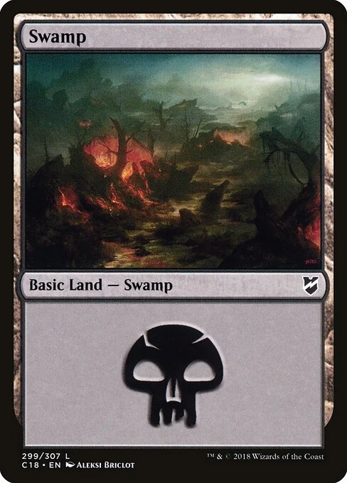 Swamp, carta Magic di tipo Basic Land — Swamp illustrata da Aleksi Briclot