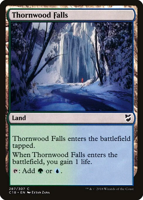 Thornwood Falls, carta Magic di tipo Land illustrata da Eytan Zana