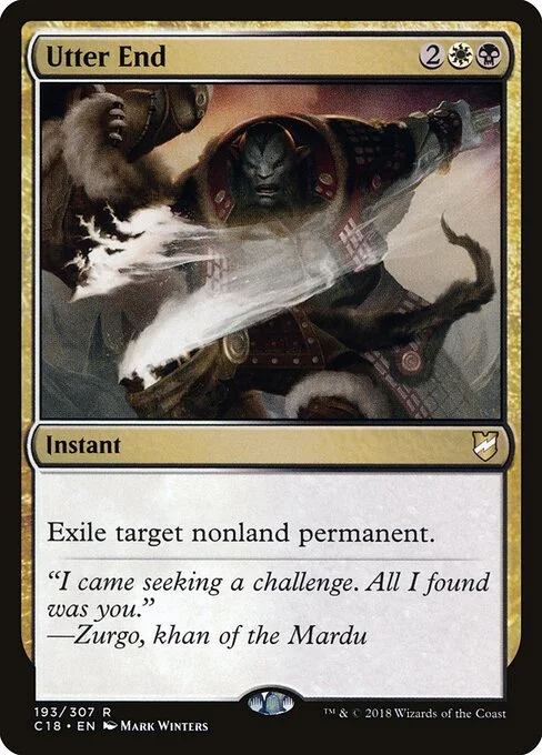 Utter End, carta Magic di tipo Instant illustrata da Mark Winters