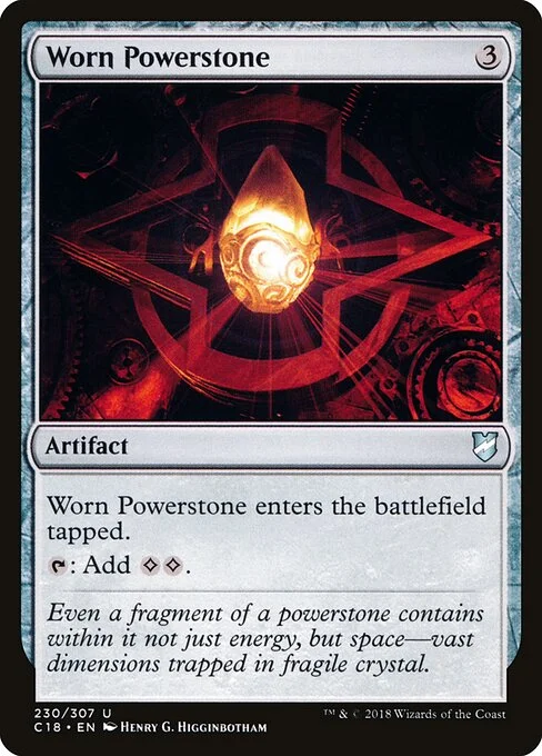 Worn Powerstone, carta Magic di tipo Artifact illustrata da Henry G. Higginbotham