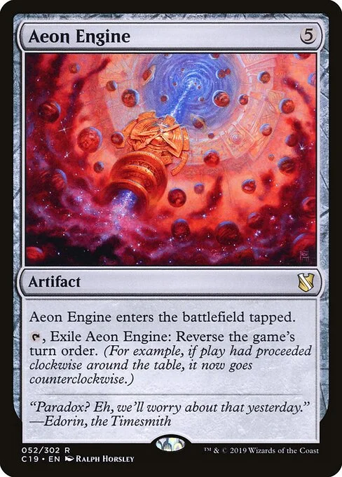 Aeon Engine, carta Magic di tipo Artifact illustrata da Ralph Horsley