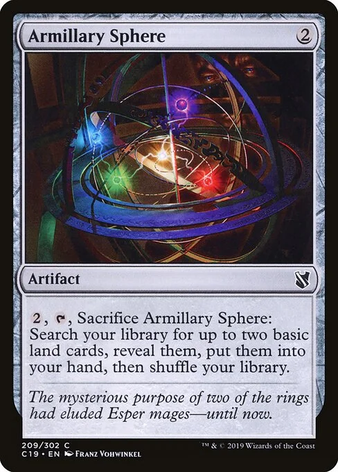 Armillary Sphere, carta Magic di tipo Artifact illustrata da Franz Vohwinkel