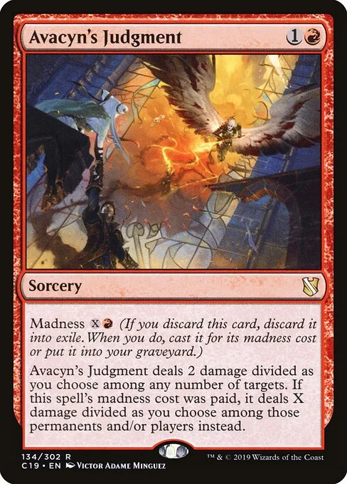 Avacyn's Judgment, carta Magic di tipo Sorcery illustrata da Victor Adame Minguez