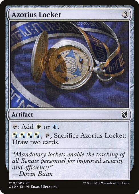 Azorius Locket, carta Magic di tipo Artifact illustrata da Craig J Spearing