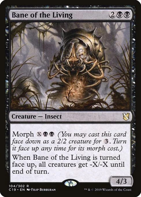 Bane of the Living, carta Magic di tipo Creature — Insect illustrata da Filip Burburan