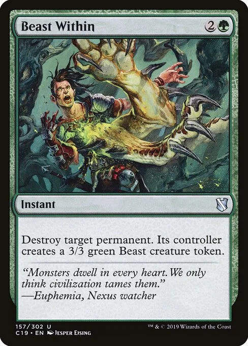Beast Within, carta Magic di tipo Instant illustrata da Jesper Ejsing