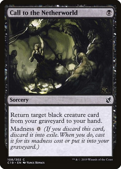 Call to the Netherworld, carta Magic di tipo Sorcery illustrata da Vance Kovacs