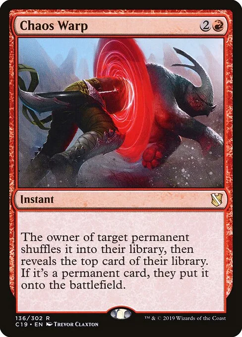 Chaos Warp, carta Magic di tipo Instant illustrata da Trevor Claxton