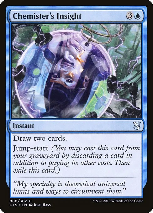 Chemister's Insight, carta Magic di tipo Instant illustrata da Josh Hass
