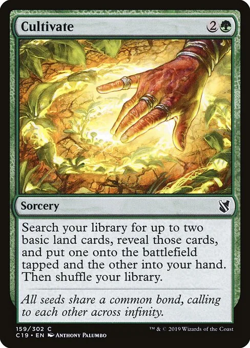 Cultivate, carta Magic di tipo Sorcery illustrata da Anthony Palumbo