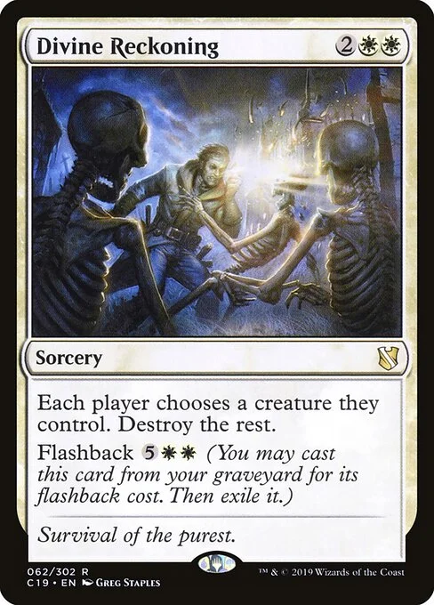 Divine Reckoning, carta Magic di tipo Sorcery illustrata da Greg Staples