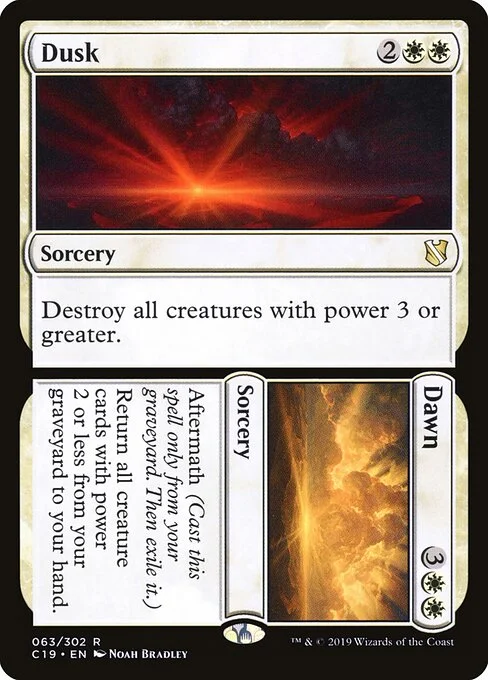 Dusk // Dawn, carta Magic di tipo Sorcery // Sorcery illustrata da Noah Bradley
