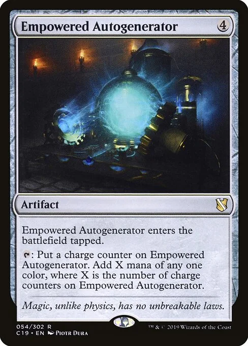 Empowered Autogenerator, carta Magic di tipo Artifact illustrata da Piotr Dura