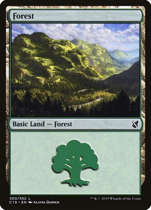 Forest, carta Magic di tipo Basic Land — Forest illustrata da Alayna Danner