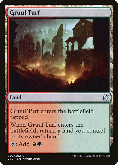 Gruul Turf, carta Magic di tipo Land illustrata da John Avon