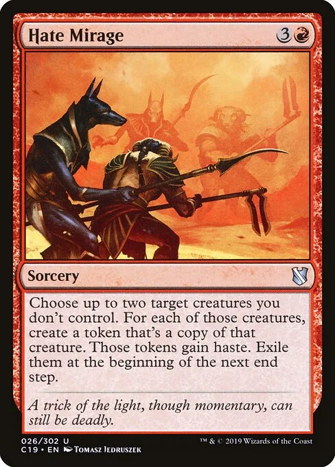 Hate Mirage, carta Magic di tipo Sorcery illustrata da Tomasz Jedruszek