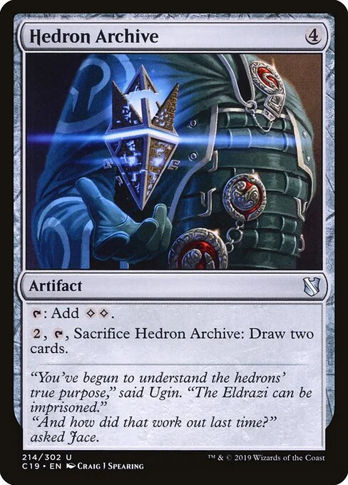 Hedron Archive, carta Magic di tipo Artifact illustrata da Craig J Spearing