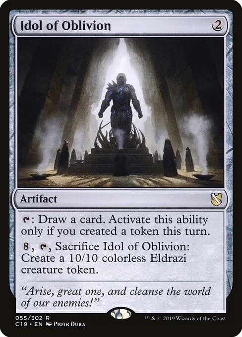 Idol of Oblivion, carta Magic di tipo Artifact illustrata da Piotr Dura