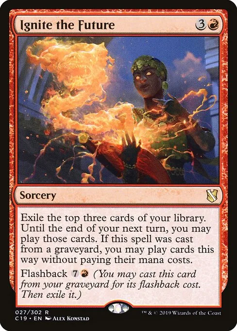 Ignite the Future, carta Magic di tipo Sorcery illustrata da Alex Konstad