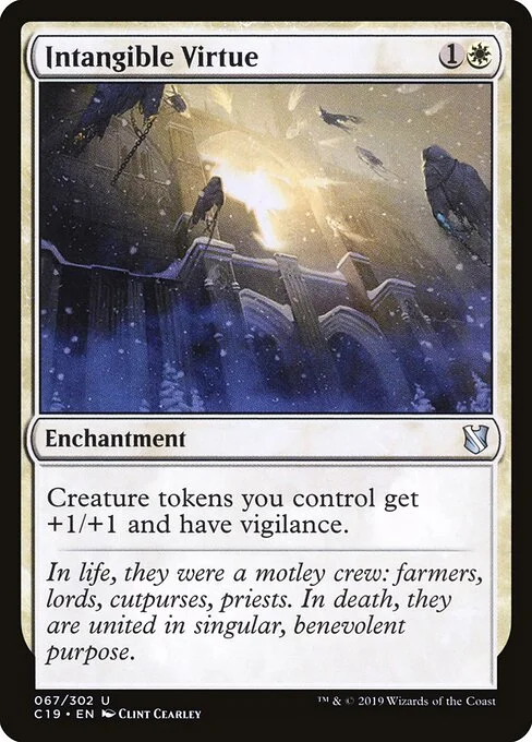 Intangible Virtue, carta Magic di tipo Enchantment illustrata da Clint Cearley