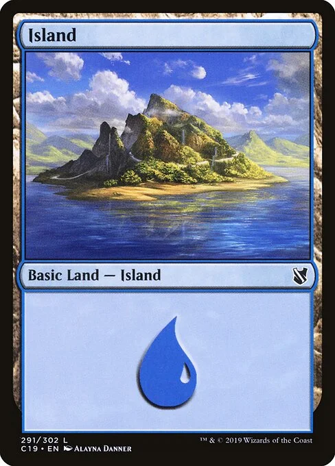 Island, carta Magic di tipo Basic Land — Island illustrata da Alayna Danner