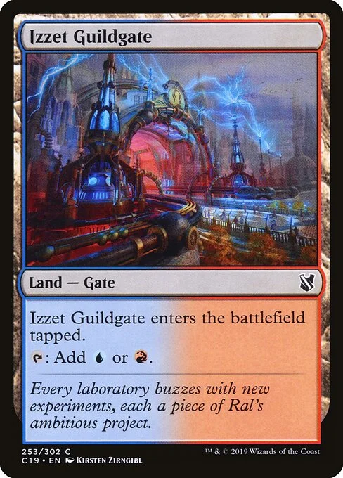 Izzet Guildgate, carta Magic di tipo Land — Gate illustrata da Kirsten Zirngibl
