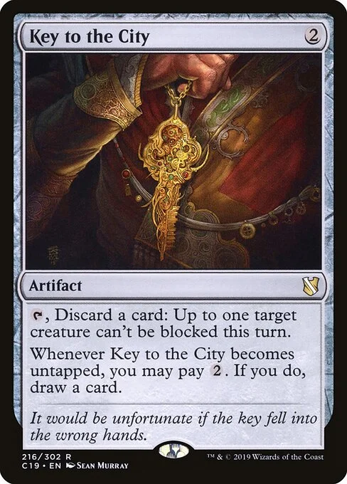 Key to the City, carta Magic di tipo Artifact illustrata da Sean Murray