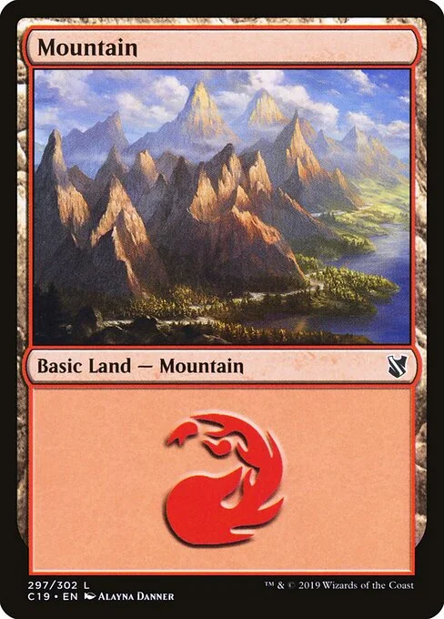Mountain, carta Magic di tipo Basic Land — Mountain illustrata da Alayna Danner