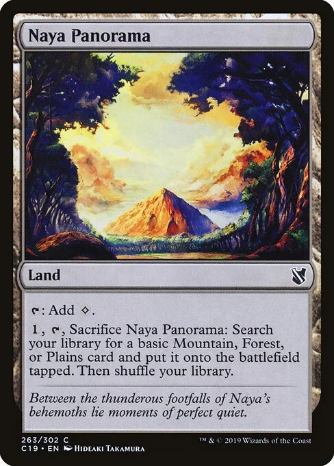 Naya Panorama, carta Magic di tipo Land illustrata da Hideaki Takamura