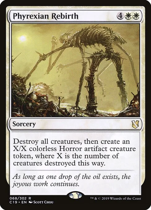 Phyrexian Rebirth, carta Magic di tipo Sorcery illustrata da Scott Chou