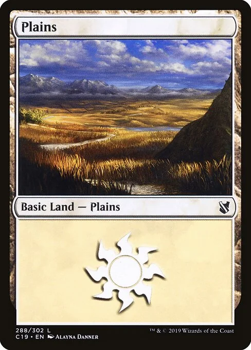 Plains, carta Magic di tipo Basic Land — Plains illustrata da Alayna Danner