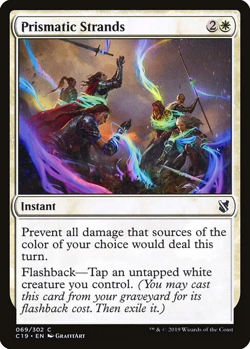 Prismatic Strands, carta Magic di tipo Instant illustrata da GrafitArt