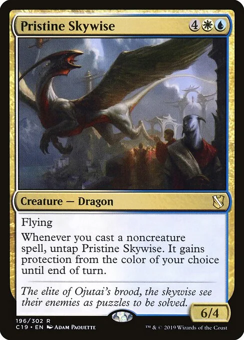 Pristine Skywise, carta Magic di tipo Creature — Dragon illustrata da Adam Paquette