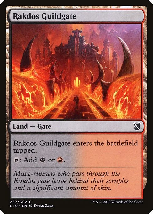 Rakdos Guildgate, carta Magic di tipo Land — Gate illustrata da Eytan Zana