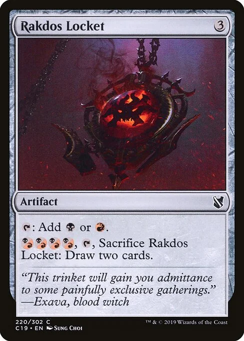Rakdos Locket, carta Magic di tipo Artifact illustrata da Sung Choi