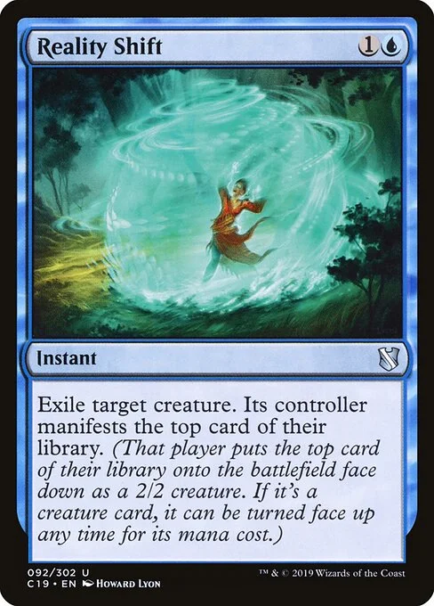 Reality Shift, carta Magic di tipo Instant illustrata da Howard Lyon