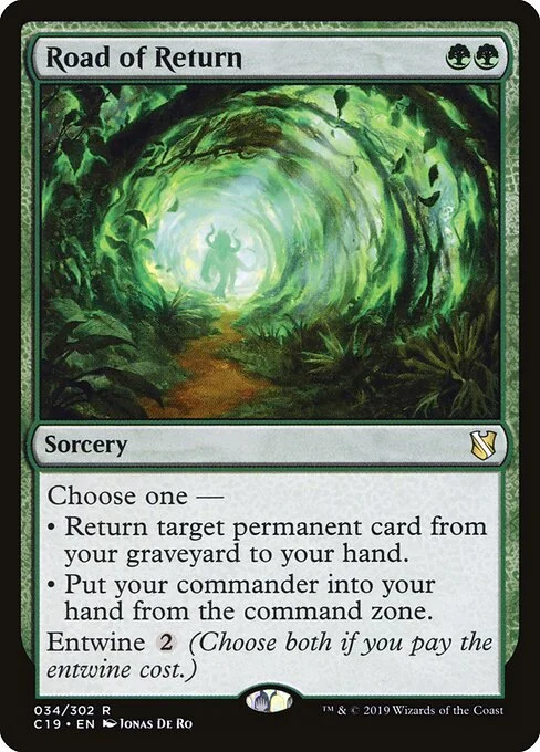 Road of Return, carta Magic di tipo Sorcery illustrata da Jonas De Ro
